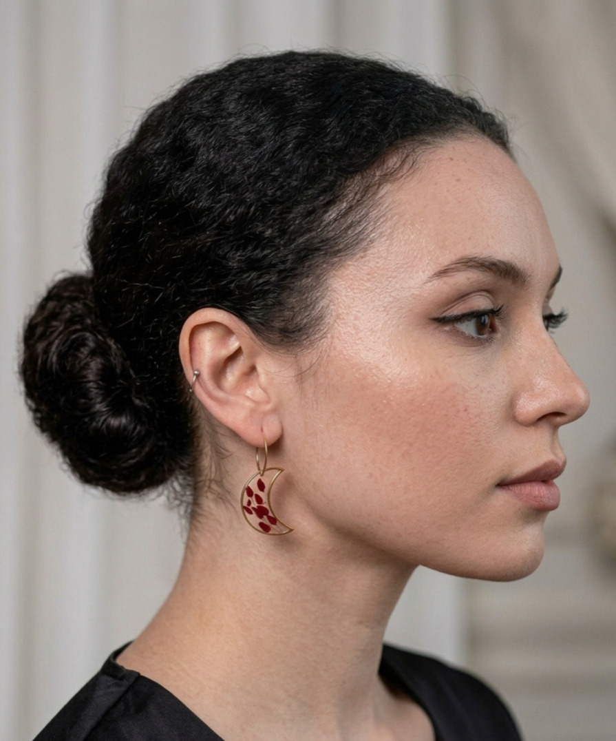 Pendientes Luna centeno